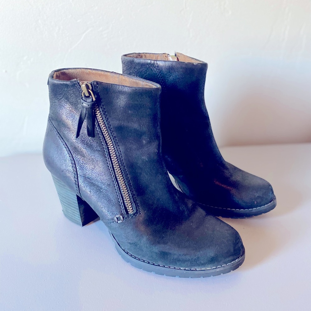 Mission Alfa Black Booties with Zipper